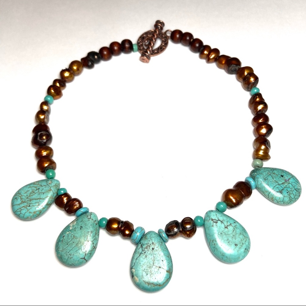 JEWELRY SALE! Handmade turquoise necklace